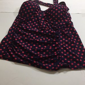 Merona Swim Suit Top Navy & Red Size M/M